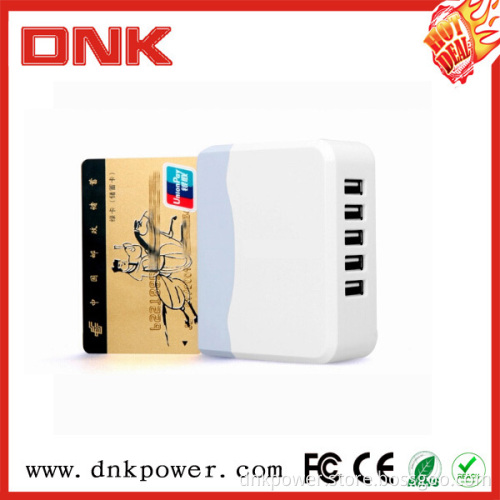 Portable China Mini 5 Port USB Adapter, Desktop Type Charger
